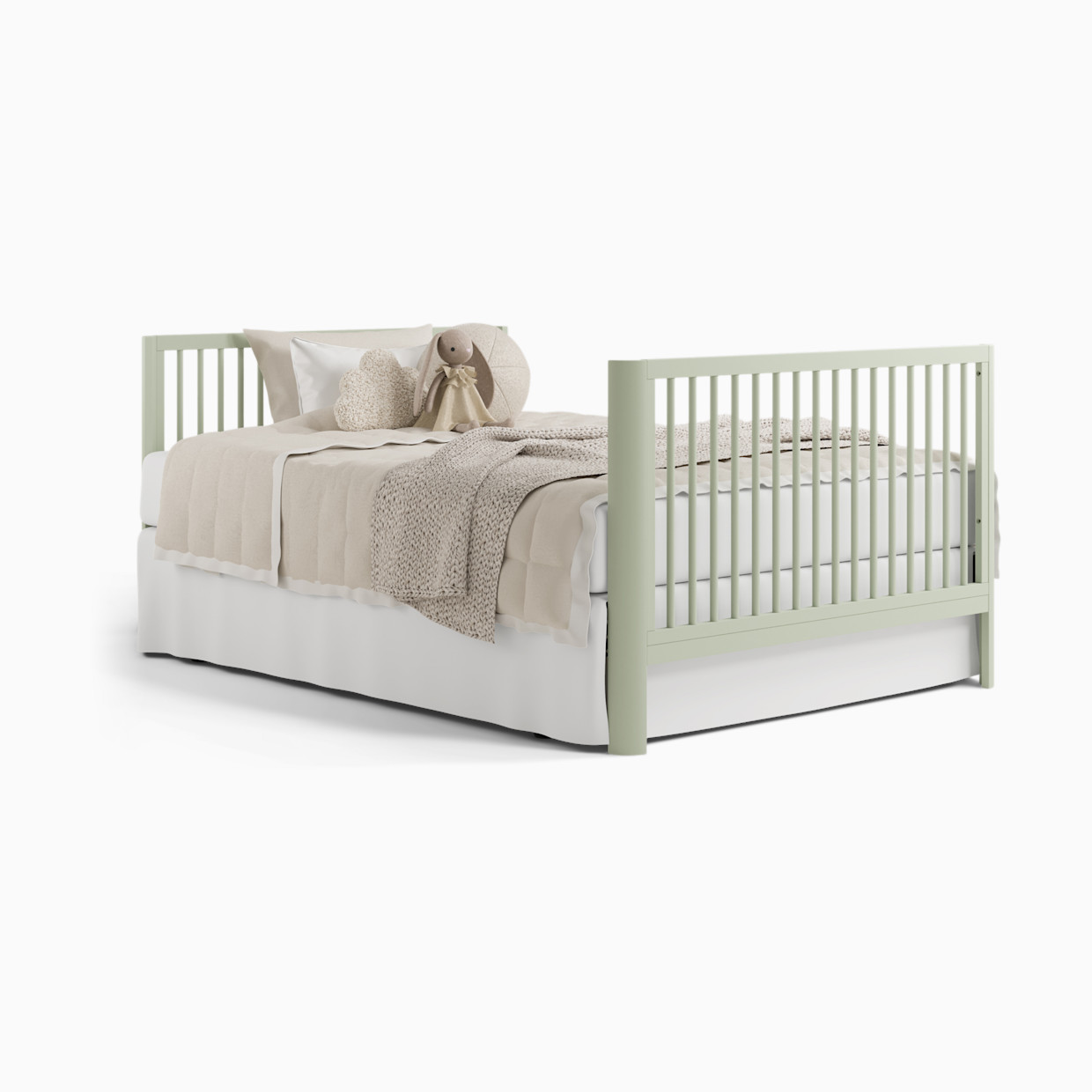 Storkcraft Casablanca Deluxe 5-in-1 Convertible Crib with Drawer - Sage.