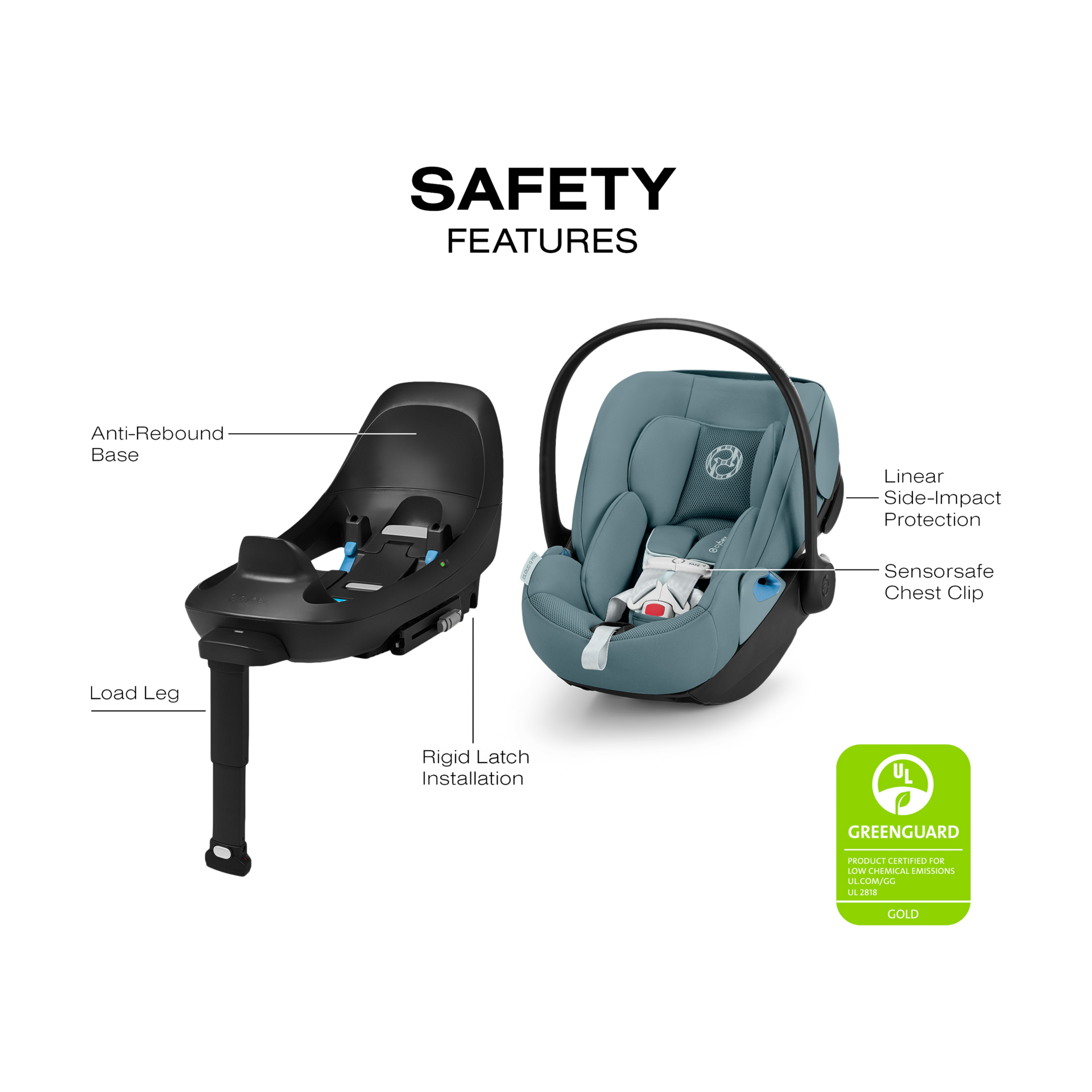 Cybex Balios S Lux + Cloud G Pro Travel System - Stormy Blue.