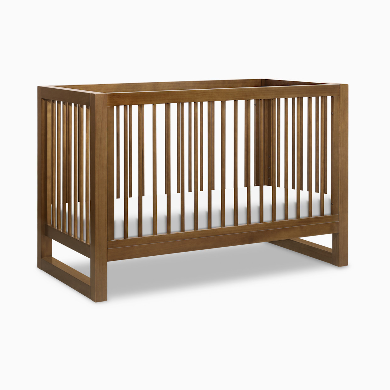 Namesake Nantucket 3-in-1 Convertible Crib with Toddler Bed Conversion Kit - Natural Walnut.