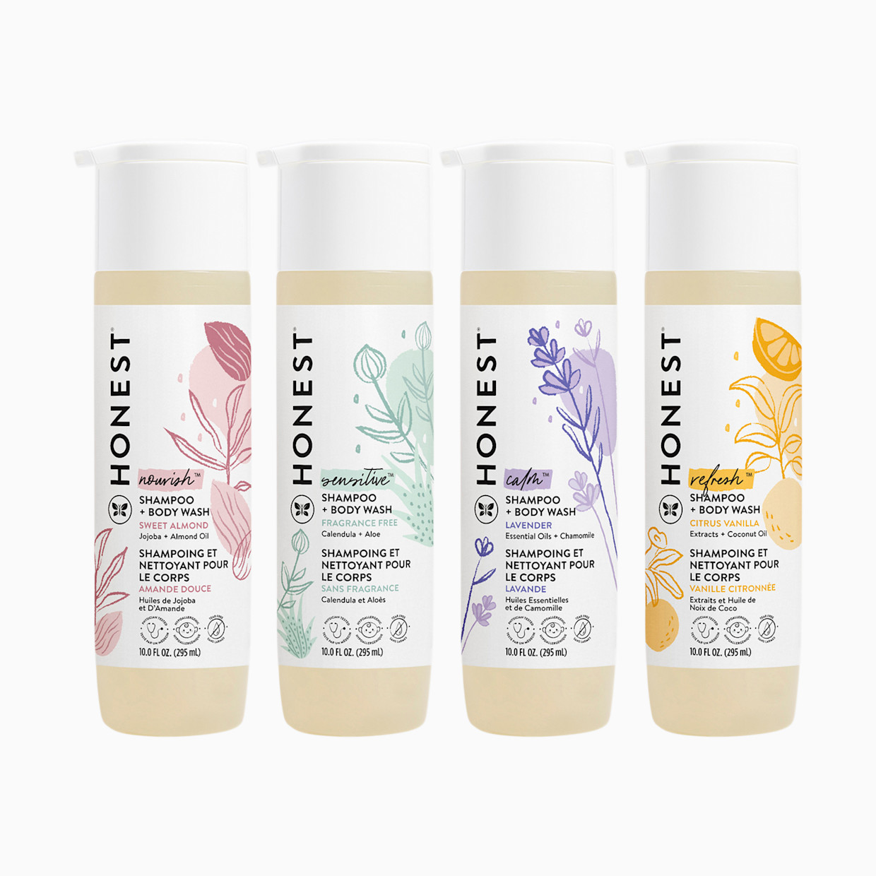 The Honest Company Shampoo & Body Wash - Sensitive (Fragrance Free), 10 Fl Oz.