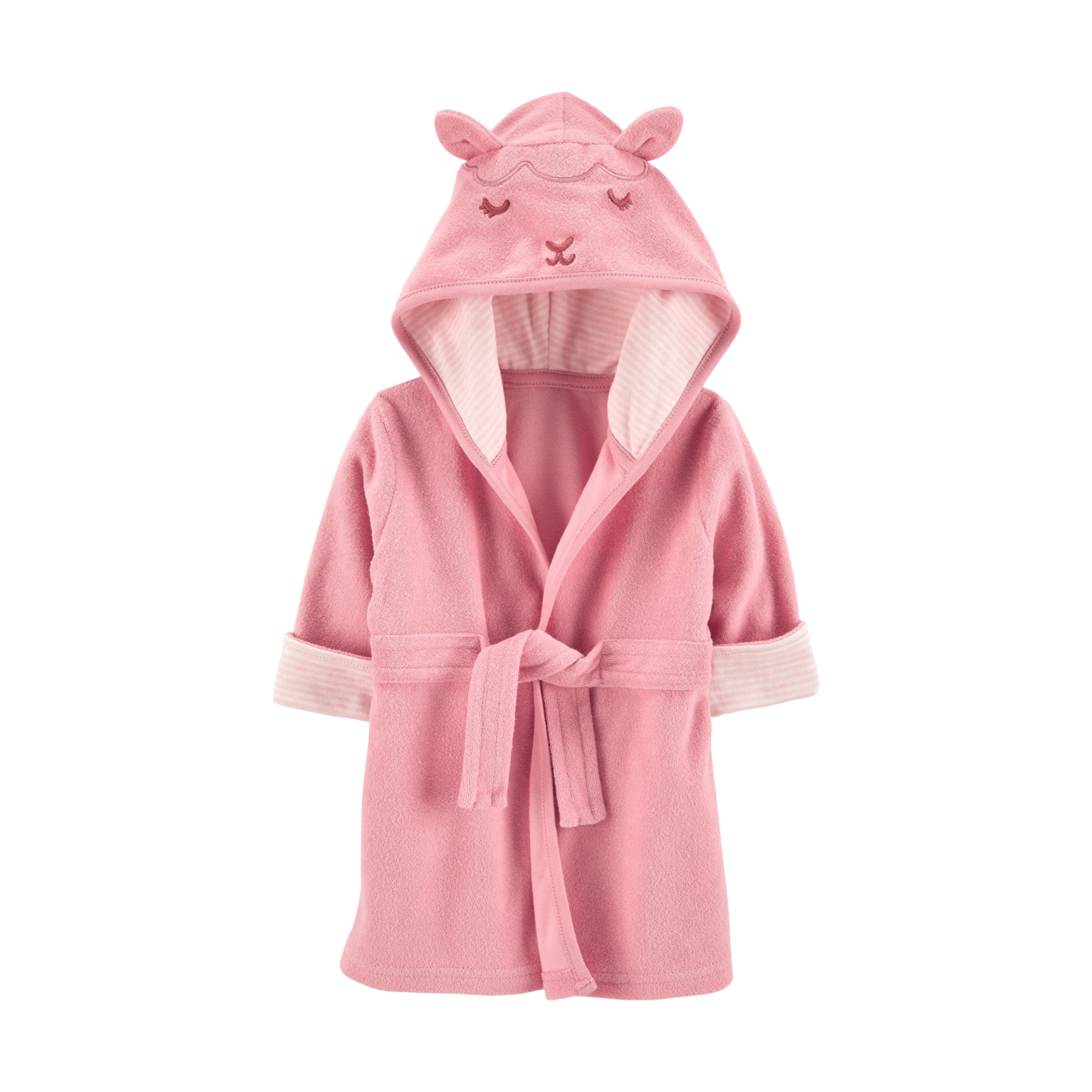 Carter's Hooded Terry Robe - Pink Lamb, 0-9 M.