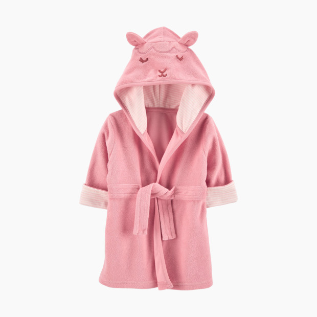 Carter's Hooded Terry Robe - Pink Lamb, 0-9 M.