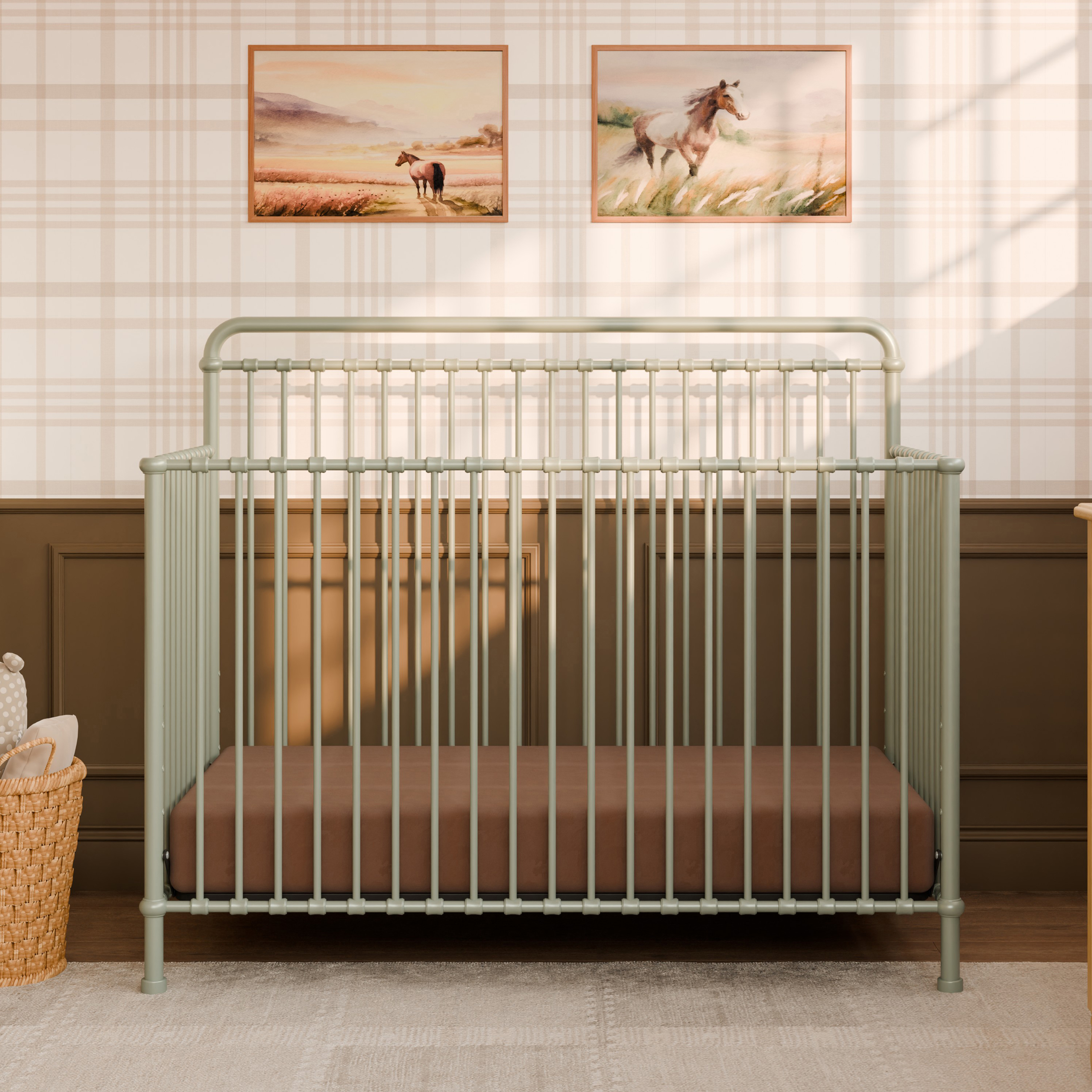 Namesake Winston 4-in-1 Convertible Crib - Heirloom Sage.
