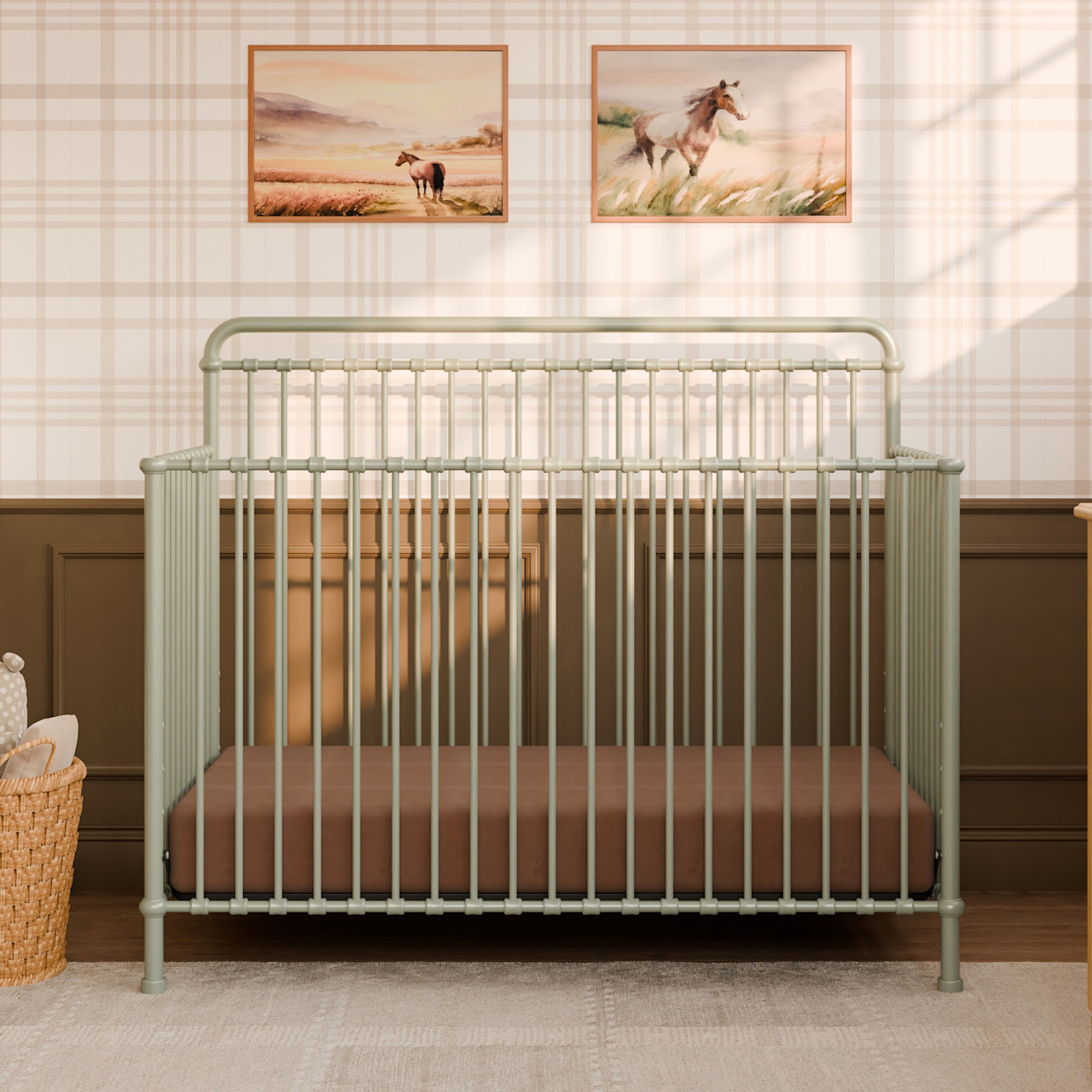 Namesake Winston 4-in-1 Convertible Crib - Heirloom Sage.