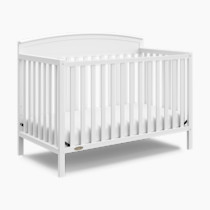 Graco Benton 5-in-1 Convertible Crib (White) – GREENGUARD Gold Certified, Converts from Baby Crib to Toddler Bed, Daybed and Full-Size Bed, Fits Standard Full-Size Crib Mattress