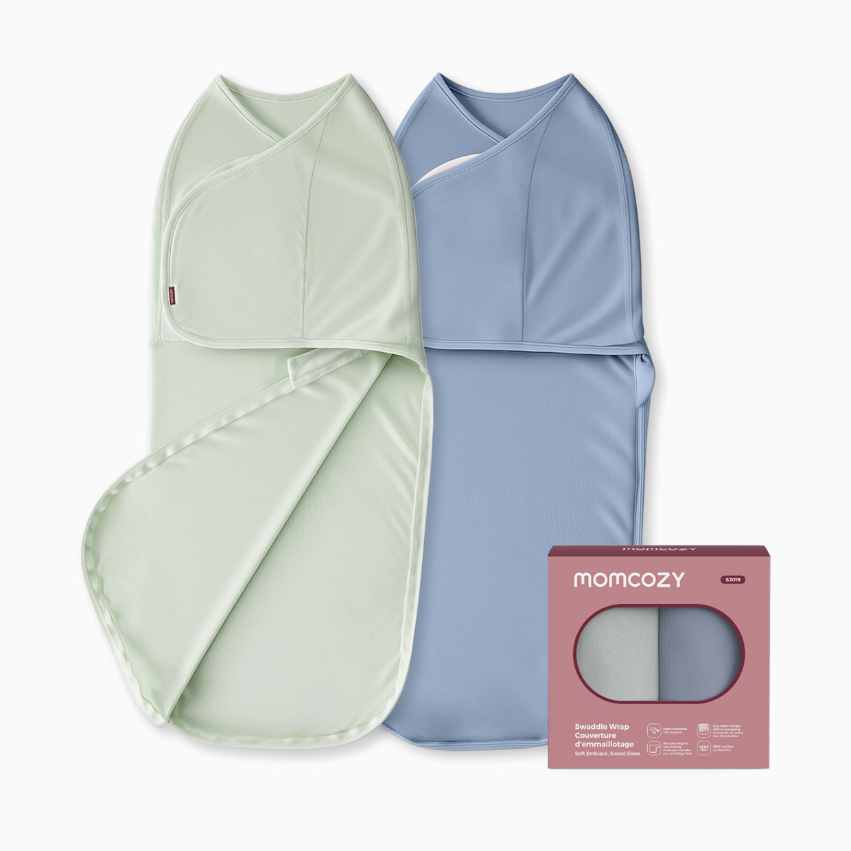 Momcozy Swaddle Sleep Sack (2 Pack) - Serenity.