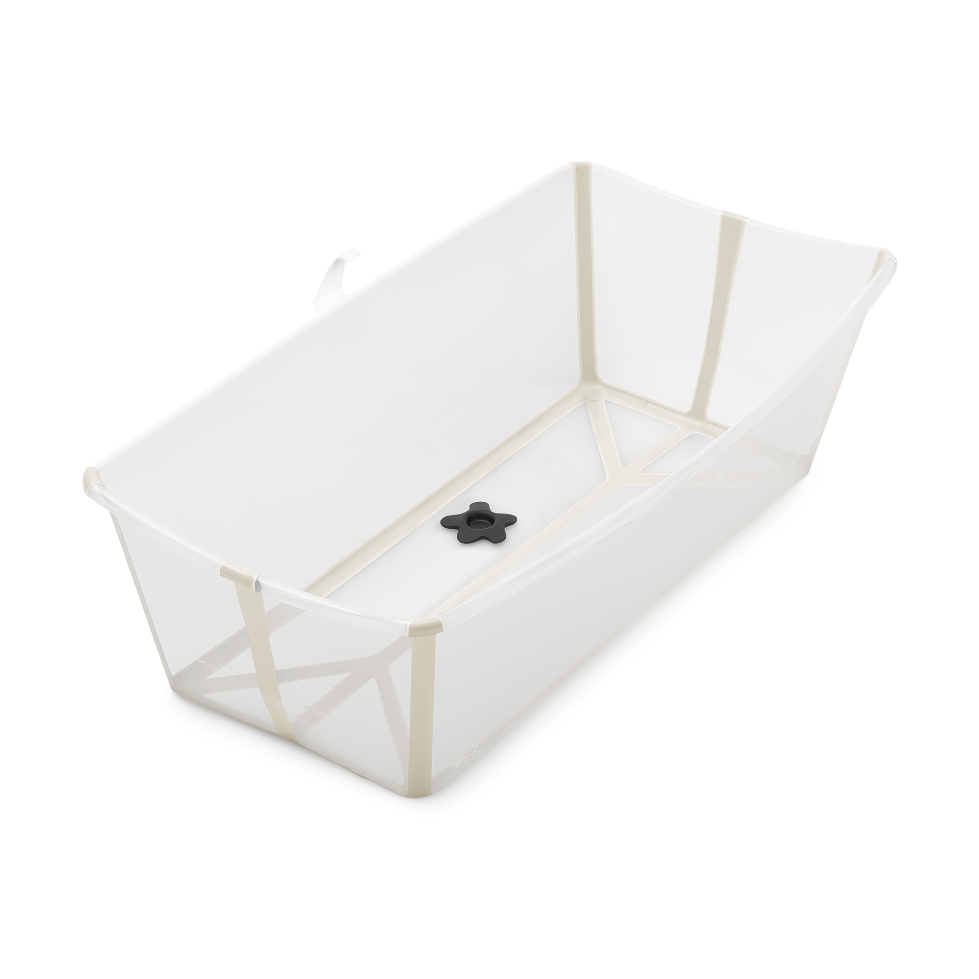 Stokke Flexi Bath X-Large, Sandy Beige - 31.5 x 15.7 x 9.4 in - Best for Infants & Toddlers - Lightweight, Foldable & Easy to Store - Convenient to Use at Home or Traveling