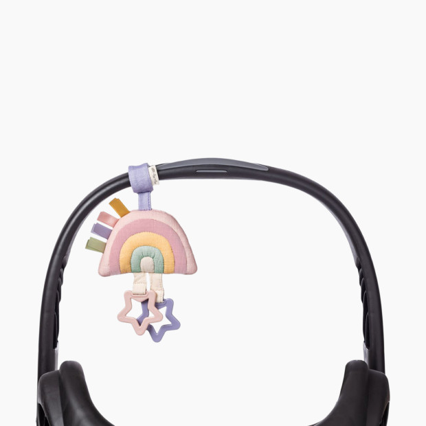 Itzy Ritzy Jingle Attachable Travel Toy - Pastel Rainbow.