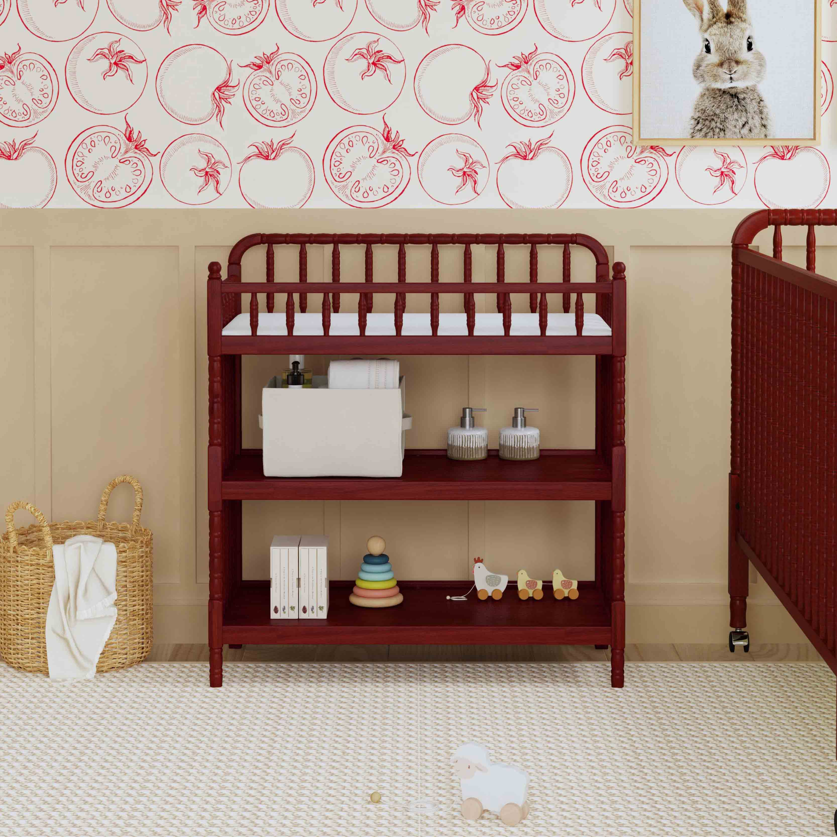 daVinci Jenny Lind Changing Table - Rich Cherry.