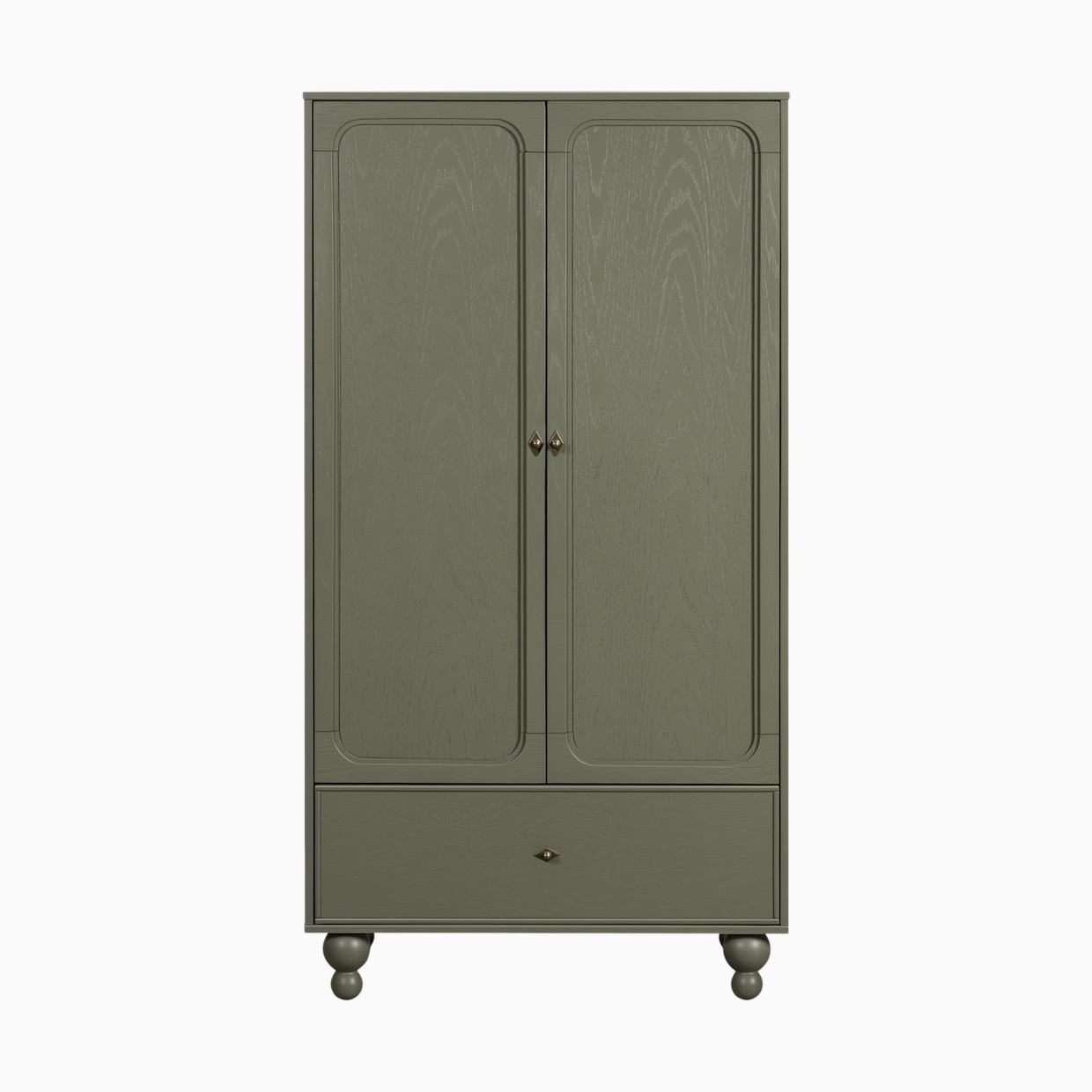 babyletto Astre Assembled Armoire by Nate Berkus - Archival Elm.