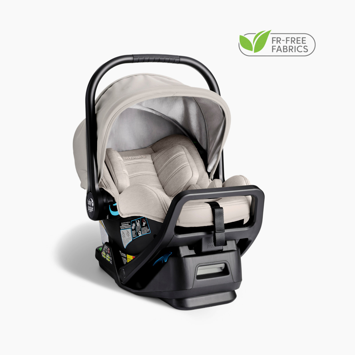 Baby Jogger City GO 2 Infant Car Seat - Frosted Ivory.