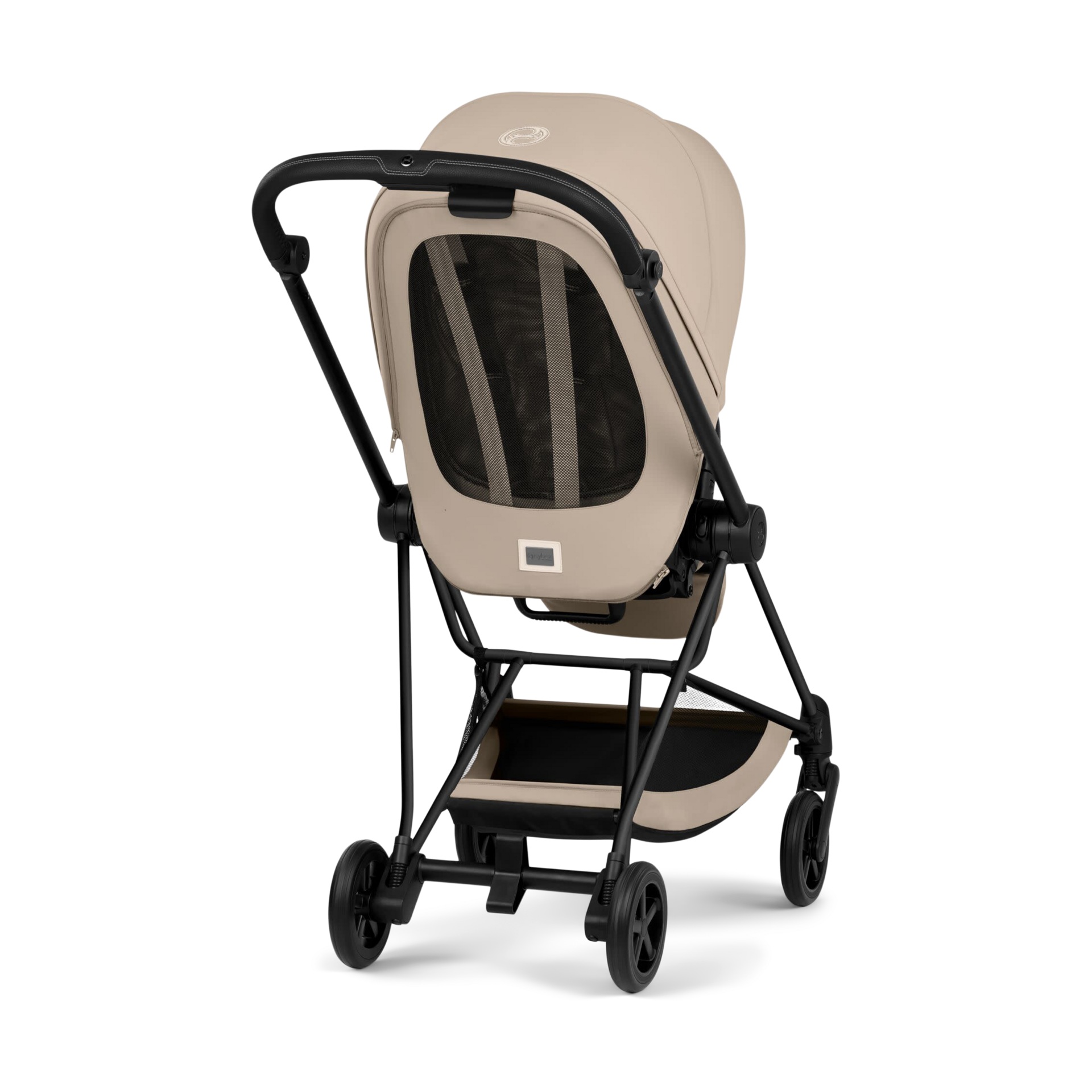 Cybex MIOS Stroller - Matte Black Frame/Cozy Beige Lux Seat.