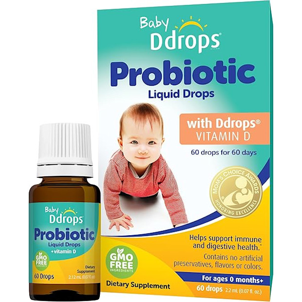 Ddrops Baby Probiotic with Vitamin D, 60 Count - $15.97.