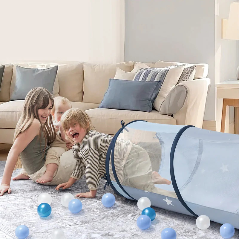 Tiny Land Adventure Play Tunnel - Blue.