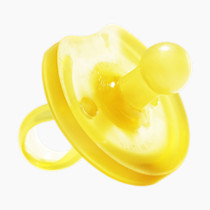 Natursutten Pacifiers 0-6 Months - 1-Pack Butterfly Shield Round Nipple Natural Rubber Safe & Soft BPA-Free for Breastfeeding Babies - Newborn Pacifiers Made in Italy