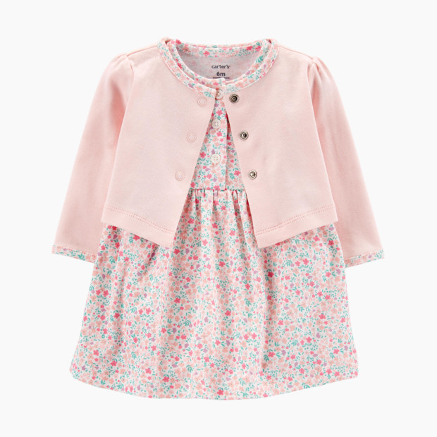Carter's 2-Piece Dress Set - Ditsy Floral/ Pink, Newborn.