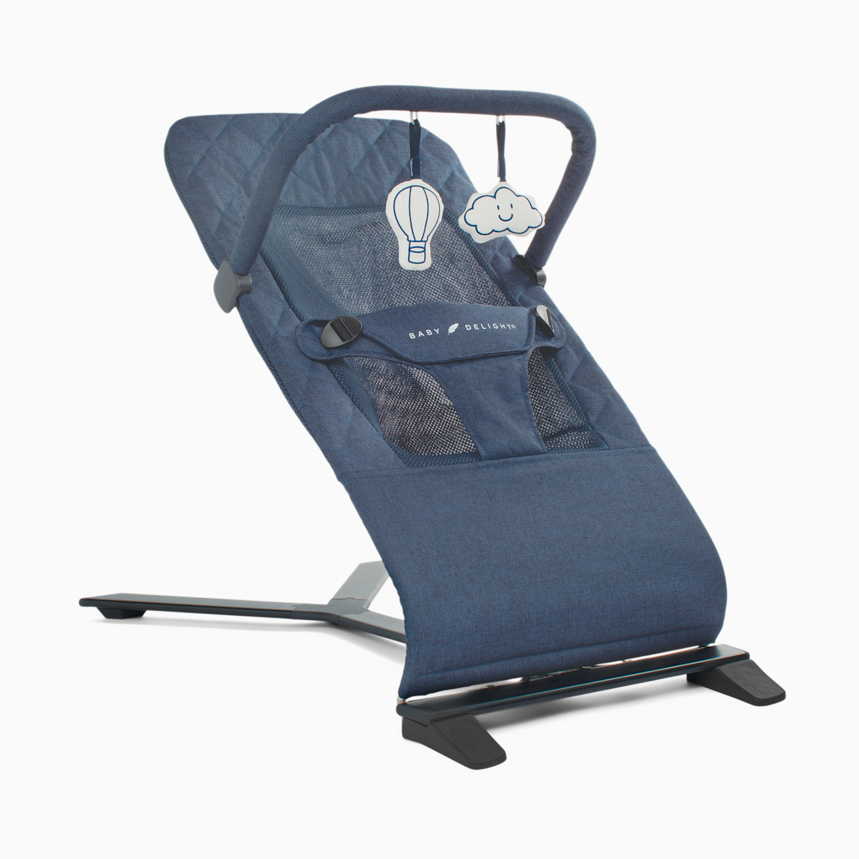 Baby Delight Alpine Deluxe Portable Bouncer - Quilted Indigo.