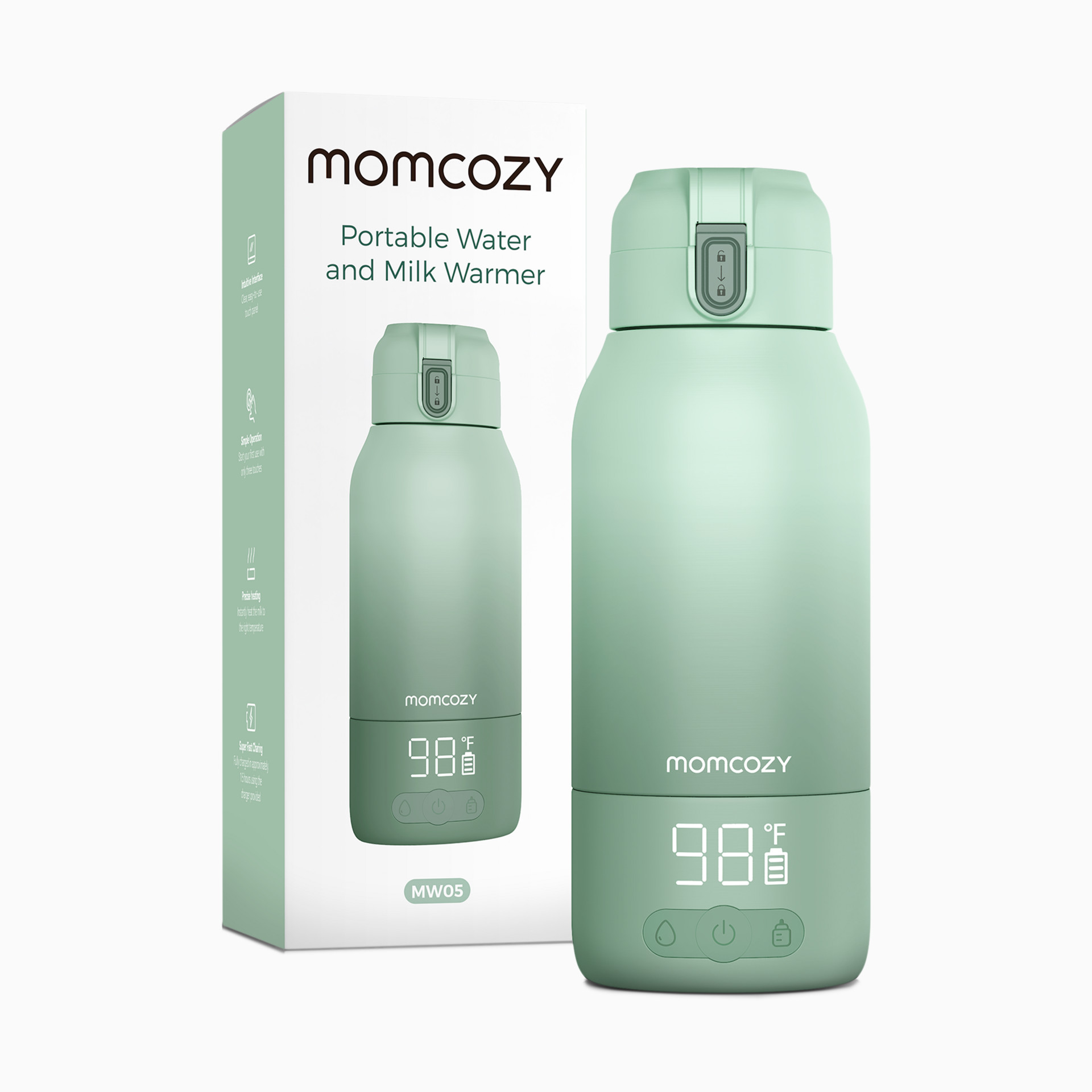 Momcozy Portable Water & Milk Warmer - Green | Babylist Shop