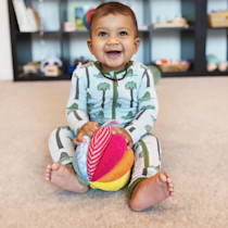 HABA Baby Balls - Machine Washable Baby Sensory Toys - Ideal Baby Toy for Teething, Tummy Time Toys for Ages 6 Months & up