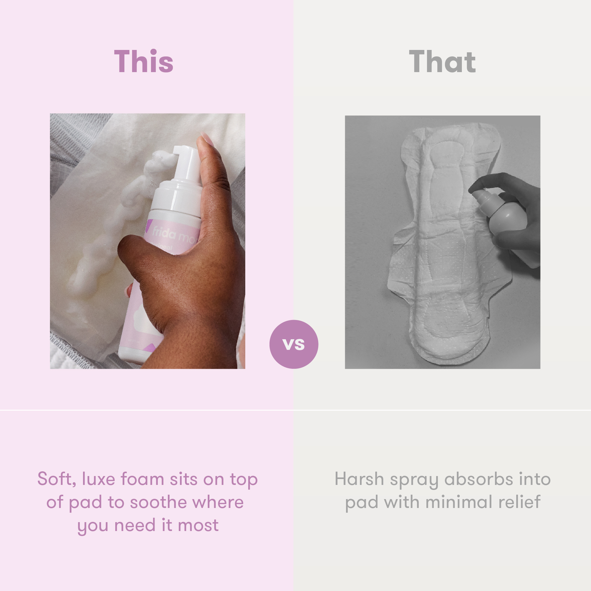 Frida Mom Perineal Witch Hazel Healing Foam.