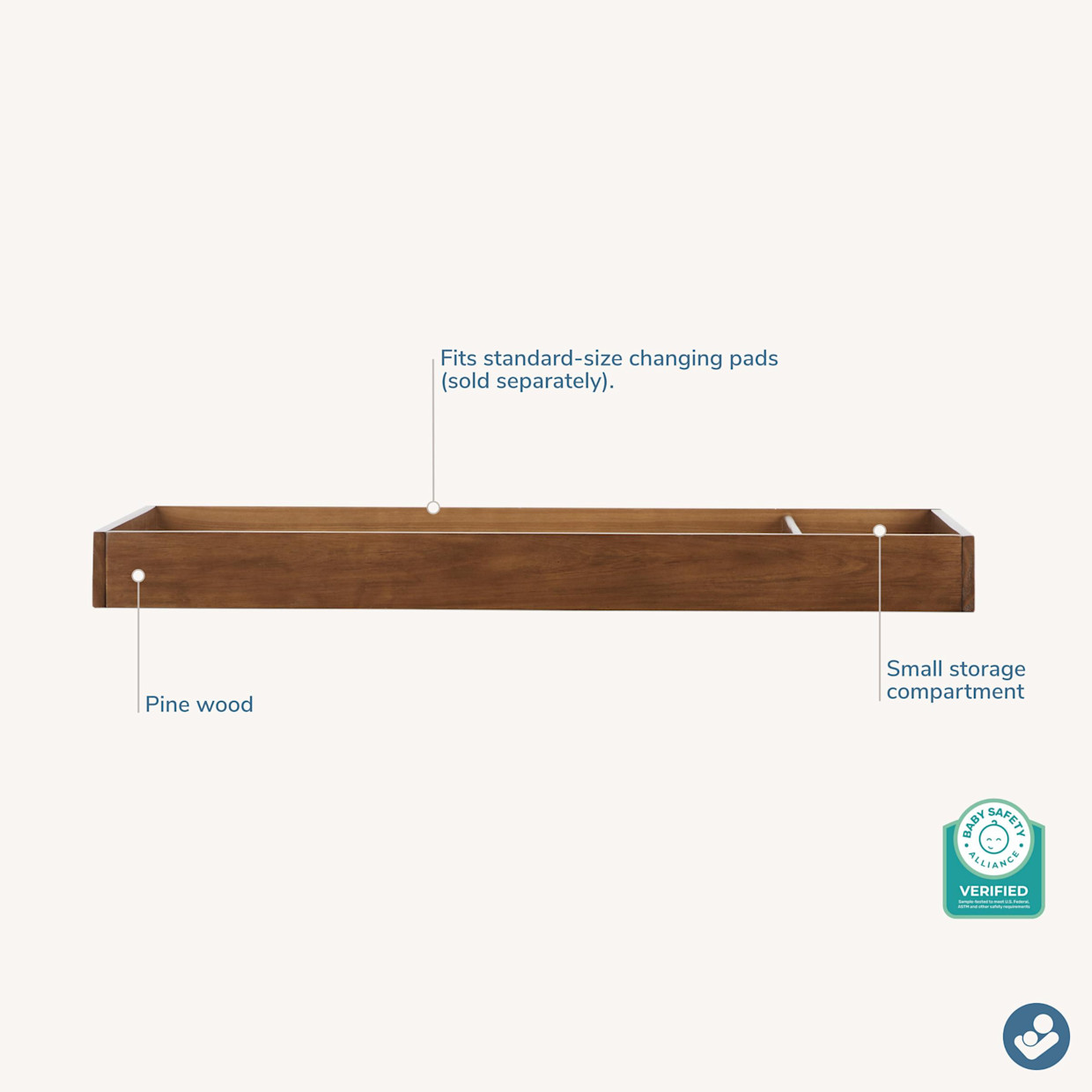 Maxi-Cosi Double Topper - Chestnut Stain.