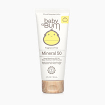 Sun Bum Baby Bum SPF 50 Sunscreen Lotion with Mineral UVA/UVB Face and Body Protection for Sensitive Skin - Fragrance Free - Travel Size - 3 FL OZ