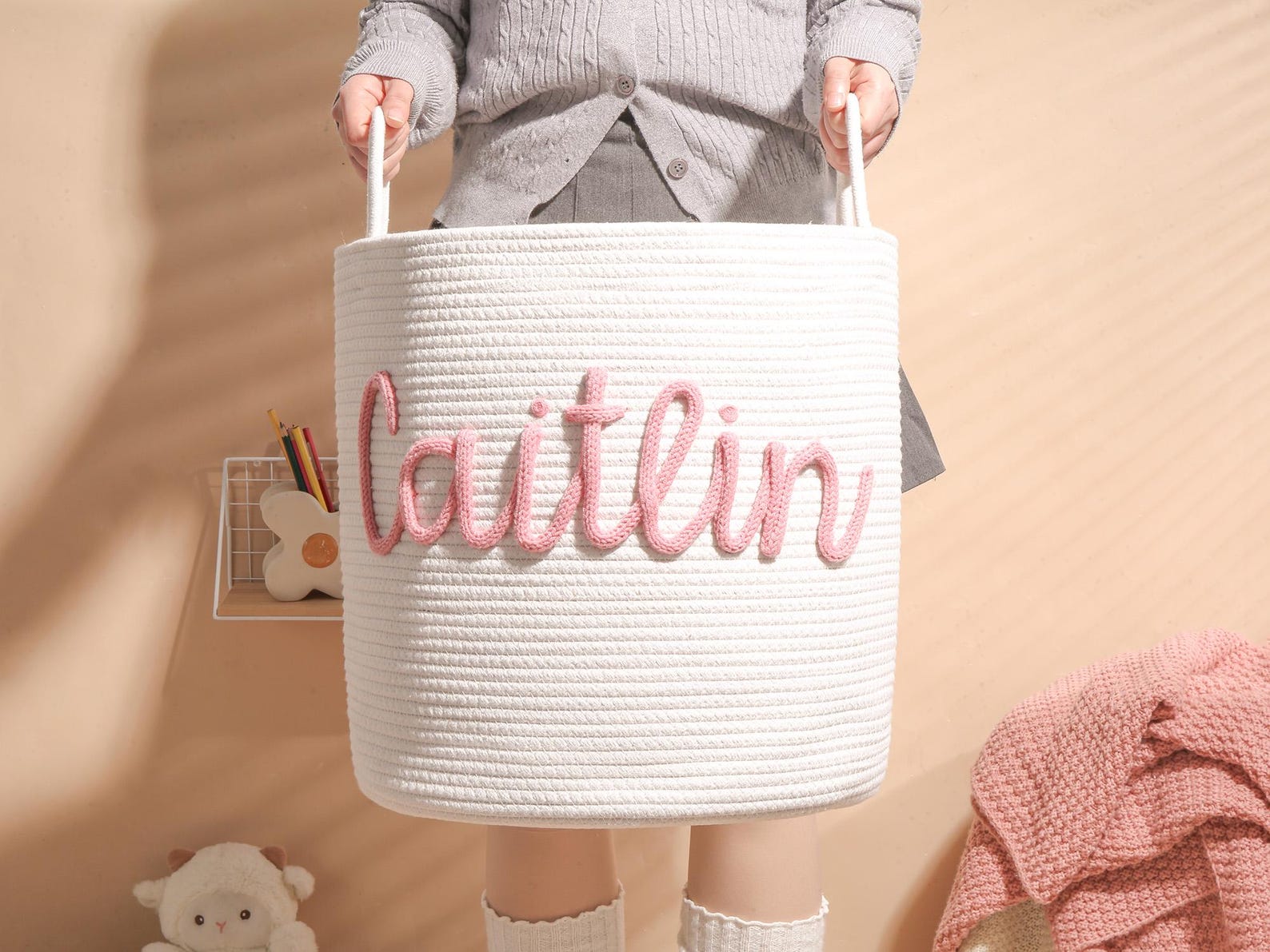 Handmade Name Basket.