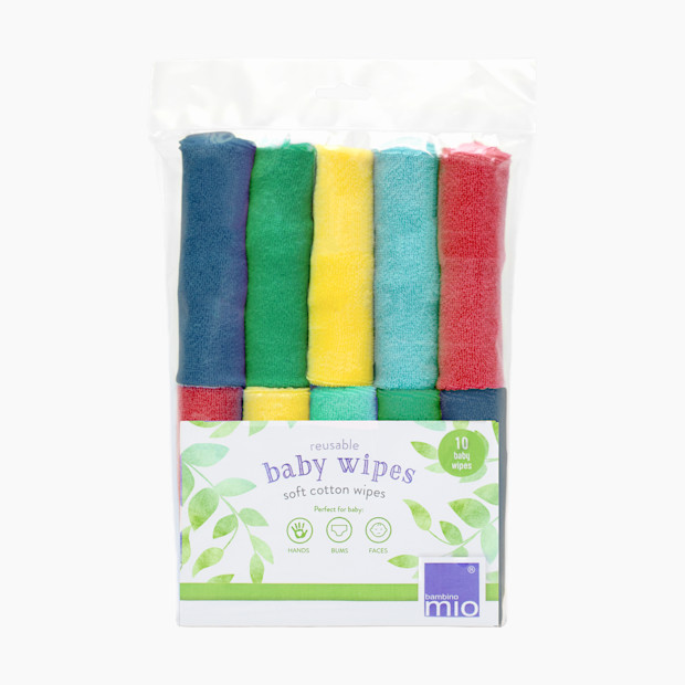 Bambino Mio Cloth Baby Wipes - Rainbow.