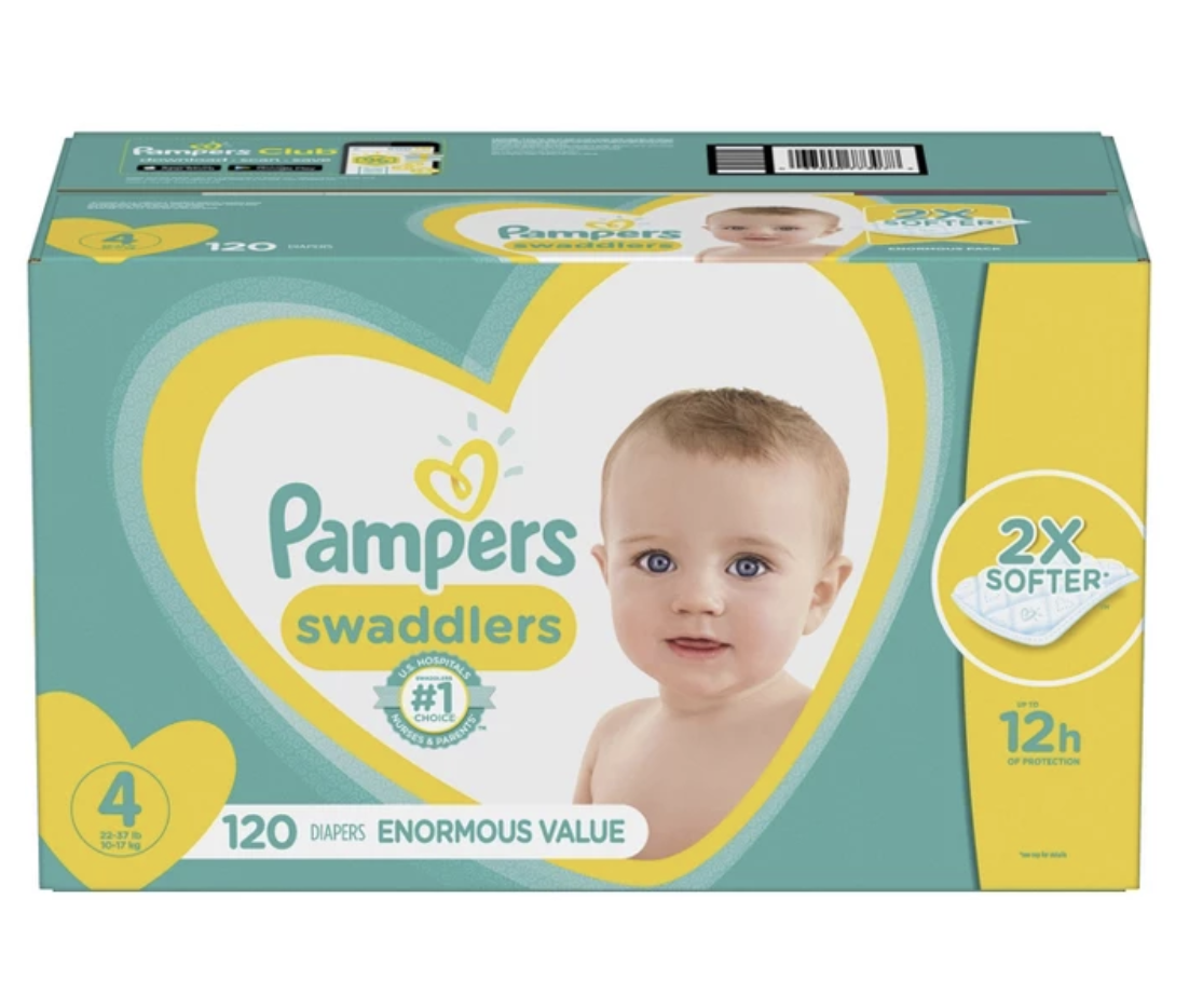Pampers Swaddlers Disposable Diapers (120 count) - $39.99.