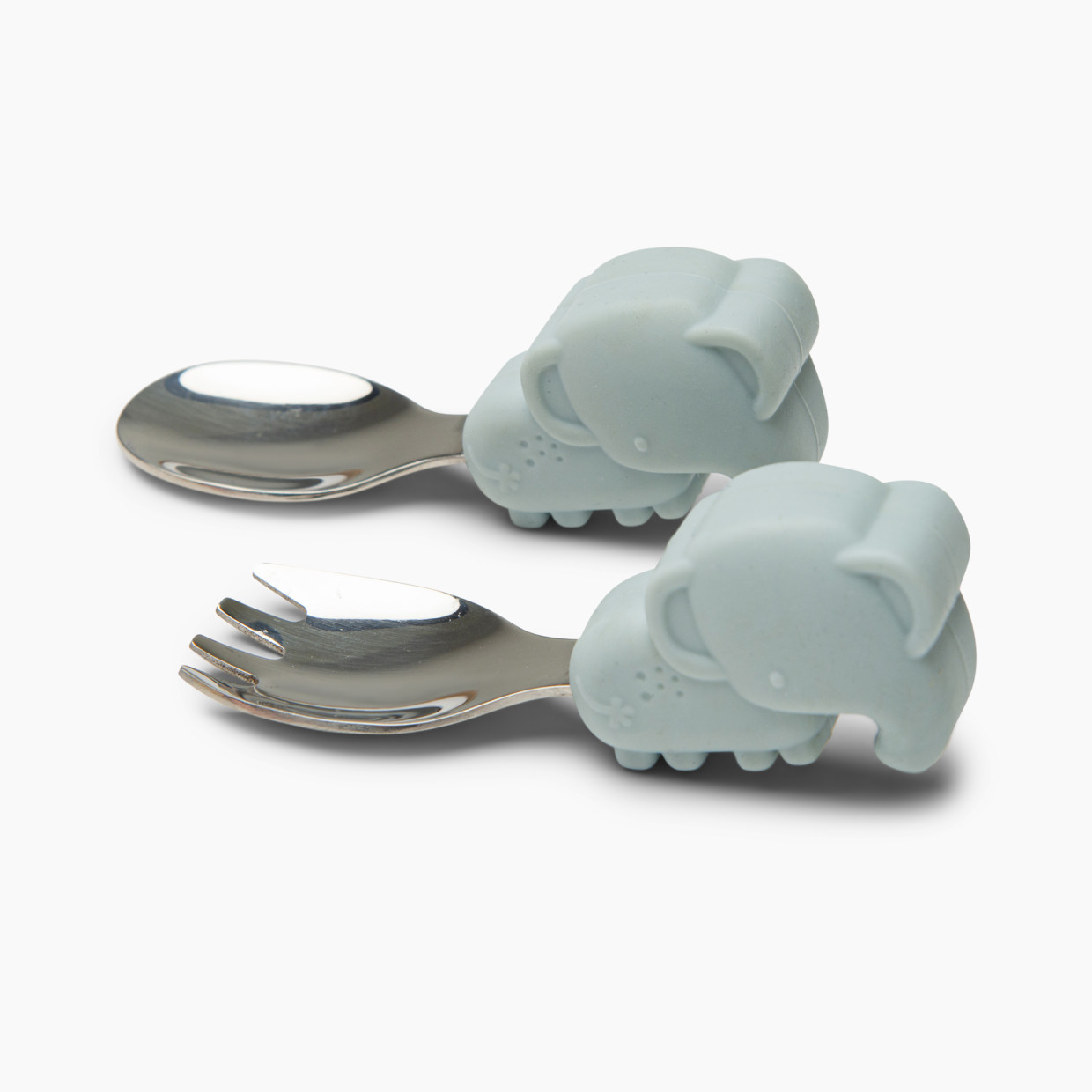 Loulou Lollipop Born to be Wild Learning Spoon and Fork Set - Elephant.