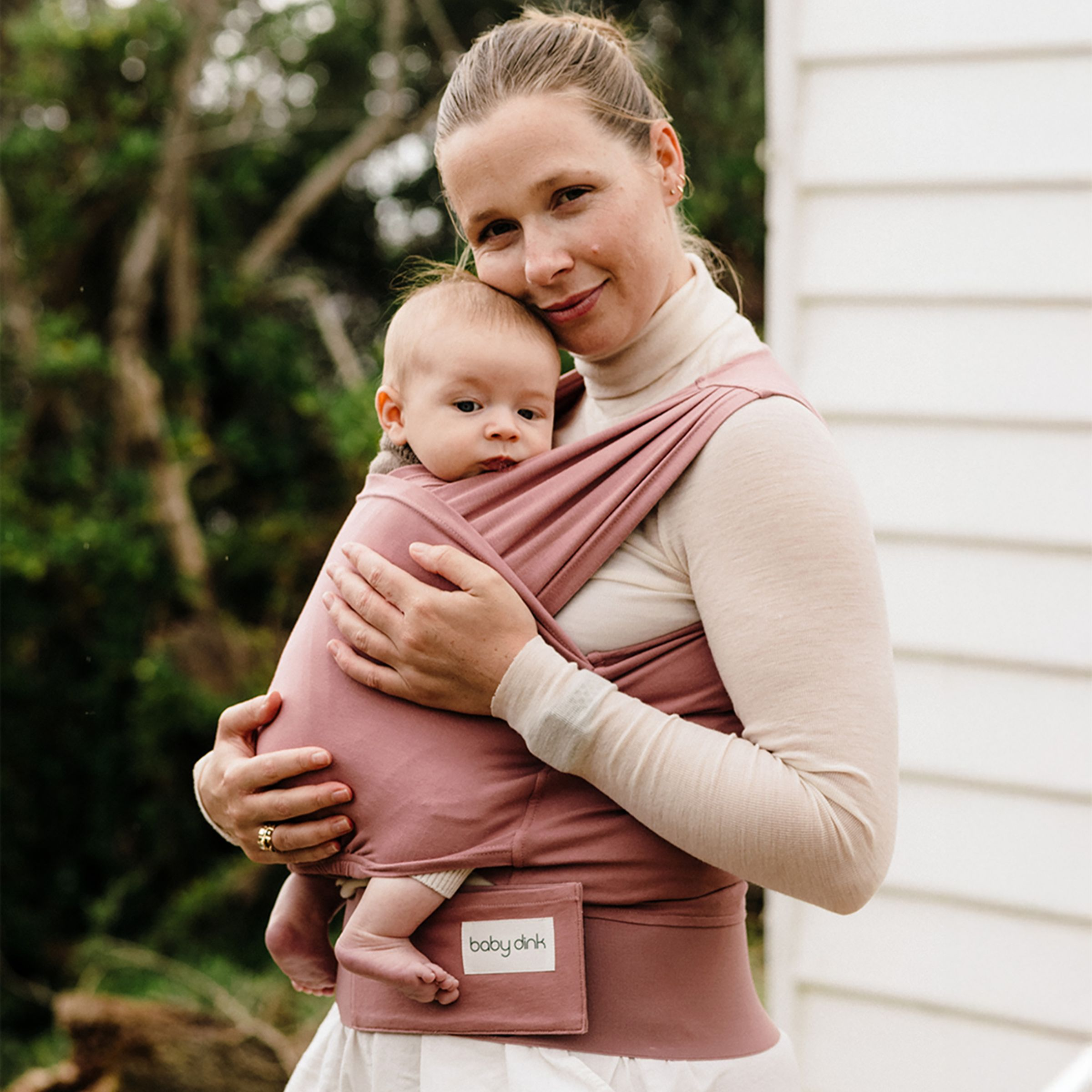 BabyDink T-Shirt Newborn Wrap Carrier - Blossom, XXL.