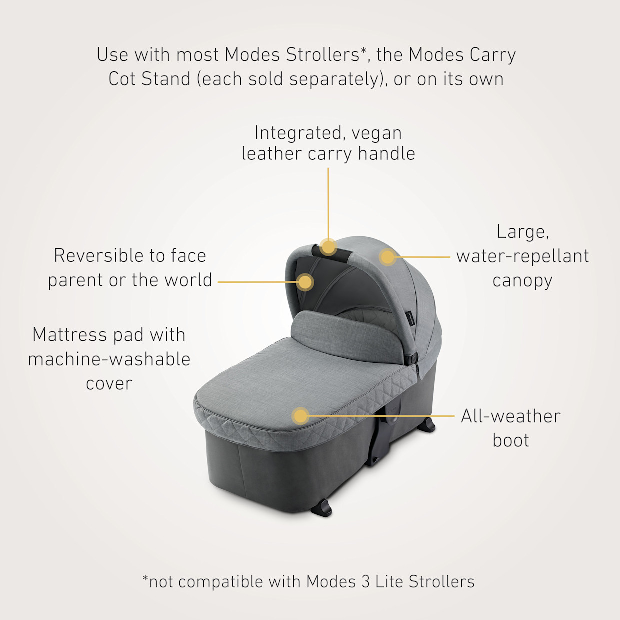Graco Premier Modes Carry Cot - Midtown.