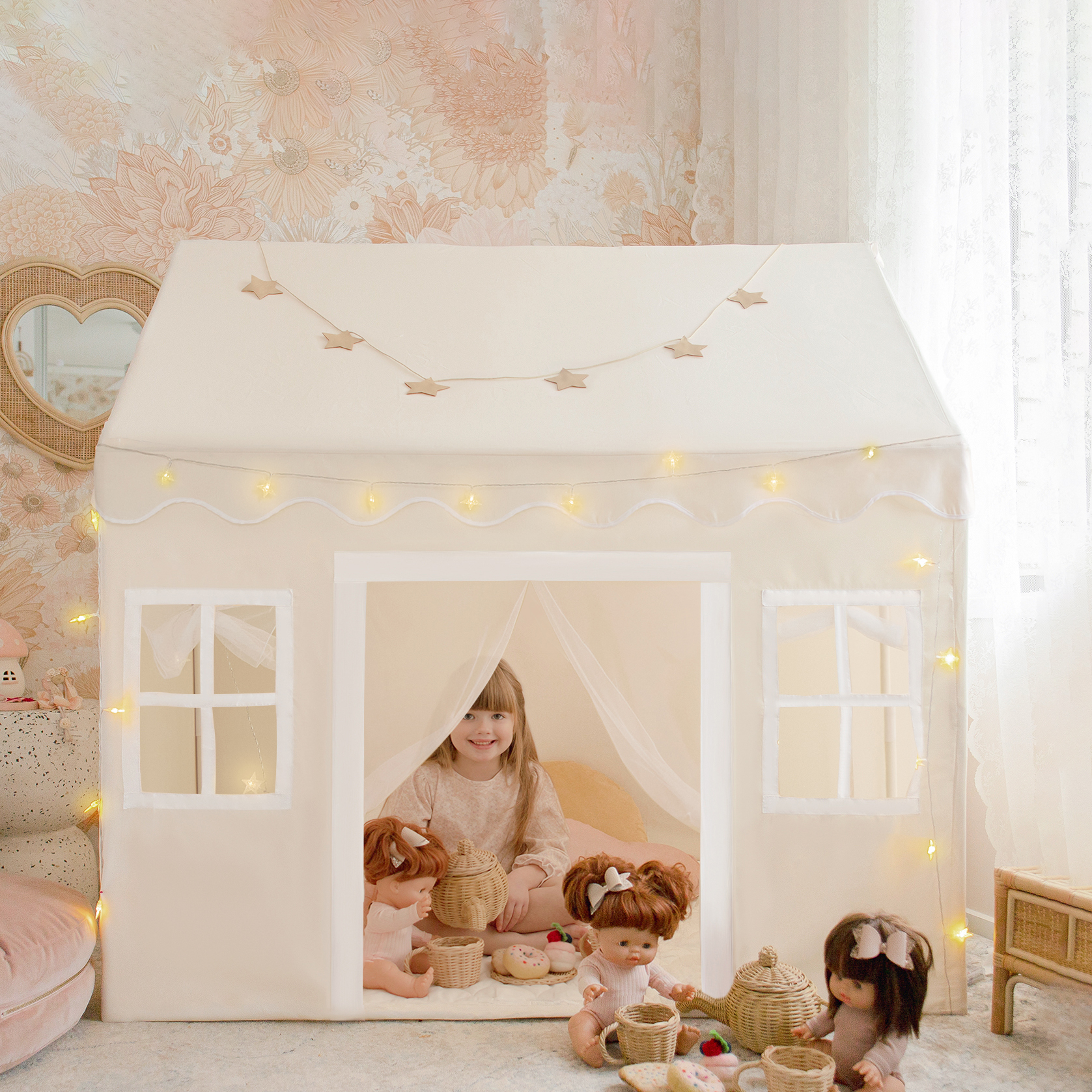 Tiny Land Natural Cream Playhouse.