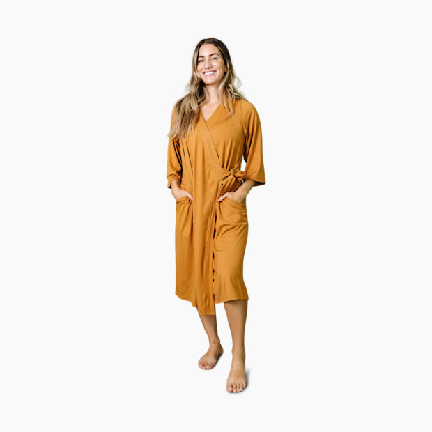Copper Pearl Women's Everyday Robe - Camel, Small.