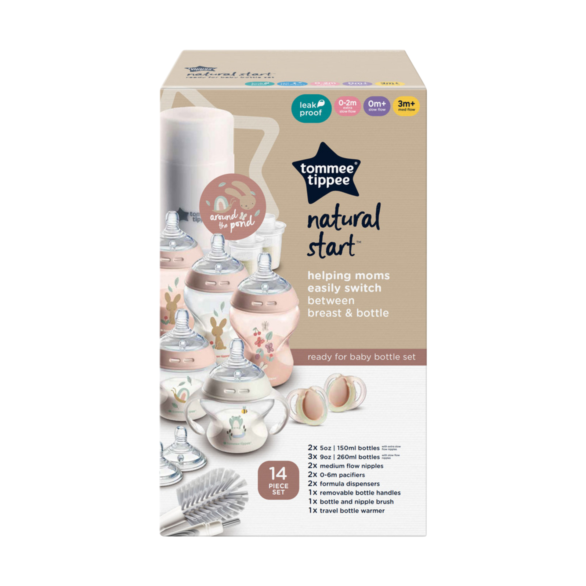 Tommee Tippee Natural Start Ready for Baby Bottle Set.