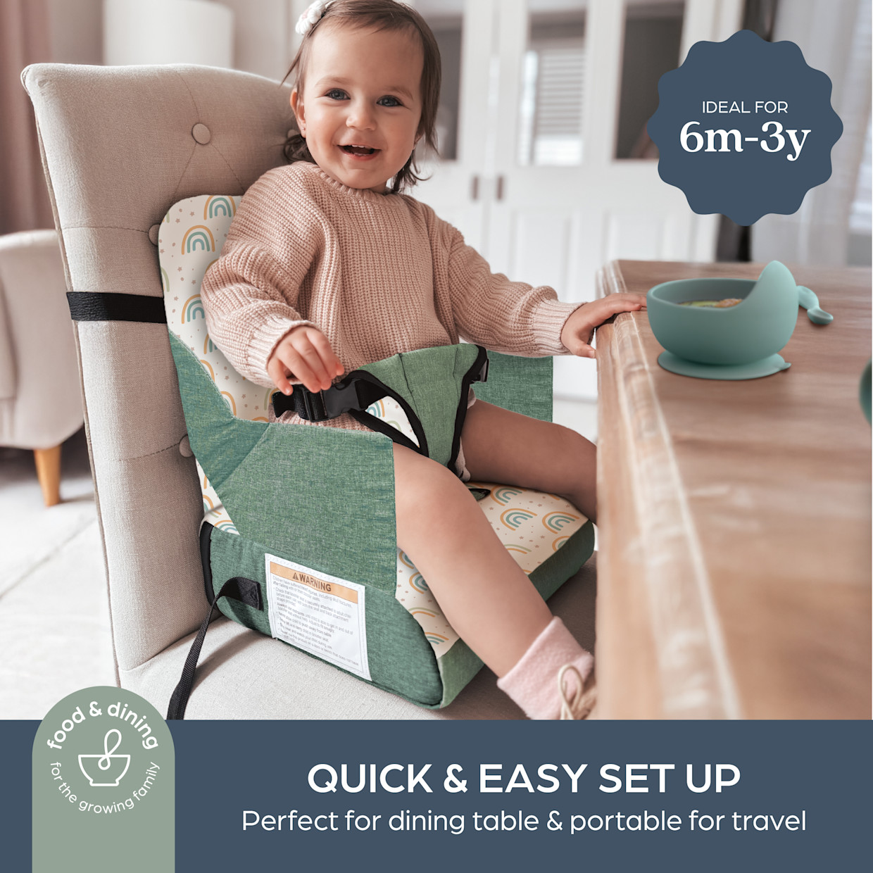 Dreambaby Grab 'N Go Booster Seat w/ Storage.