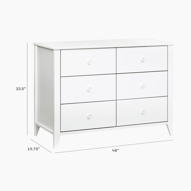 babyletto Sprout 6Drawer Double Dresser White Babylist Shop