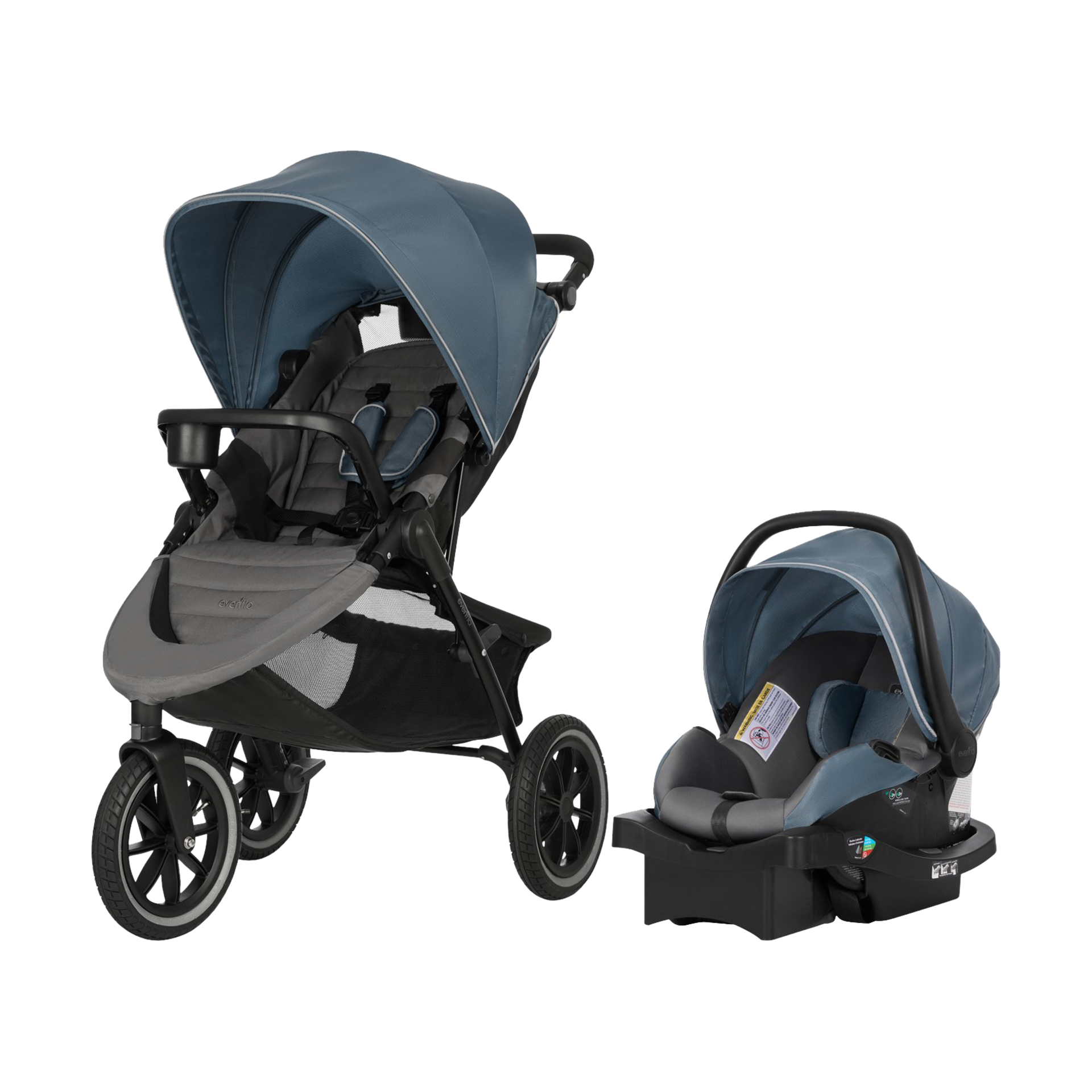 evenflo pivot modular travel system with litemax infant car seat