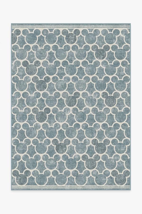 Ruggable Mickey Trellis Slate Rug.