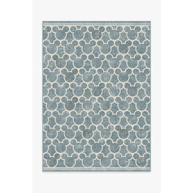 Ruggable Mickey Trellis Slate Rug.