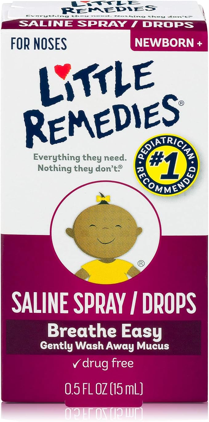 Little Remedies  Saline Spray and Drops.