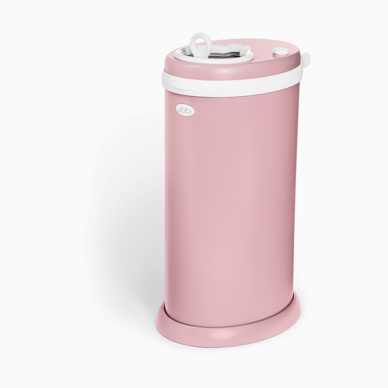 Ubbi Ubbi x Babylist Matte Steel Diaper Pail - Matte Fig Blossom.