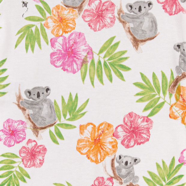 Burt's Bees Baby Organic Sleep & Play Footie Pajamas - Koala Cuties, 0-3 Months.