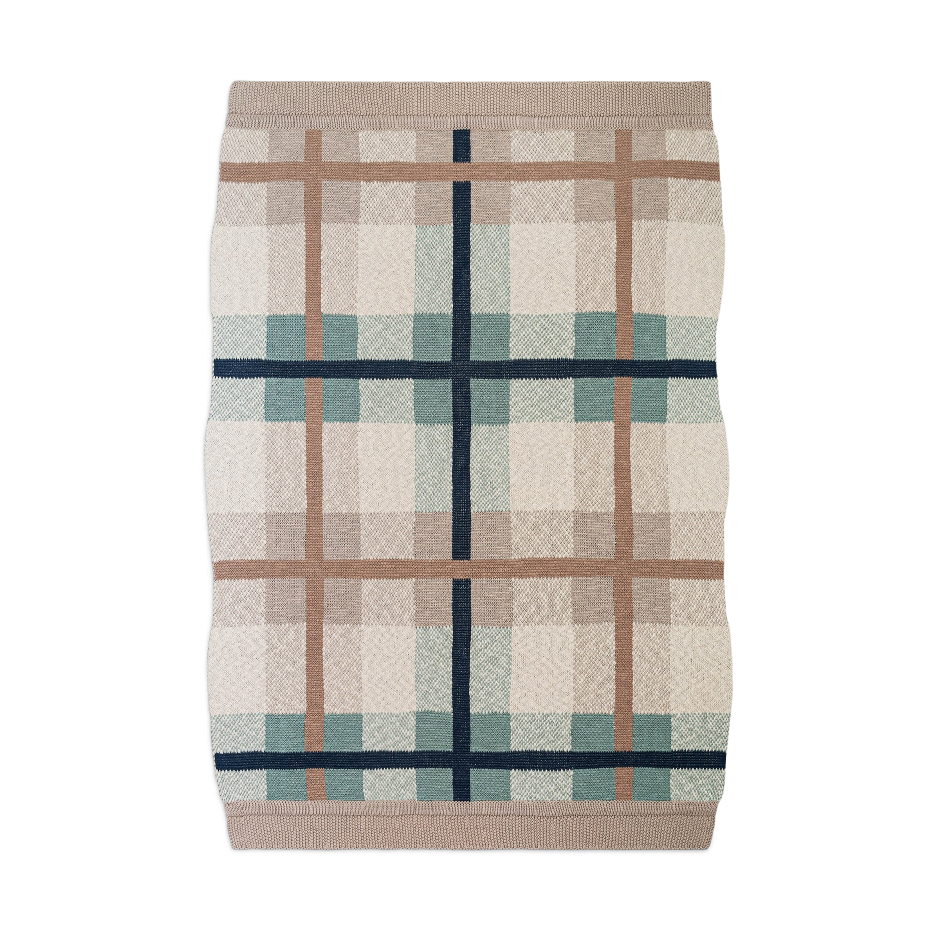 Crane Baby Cotton Knitted Baby Blanket.