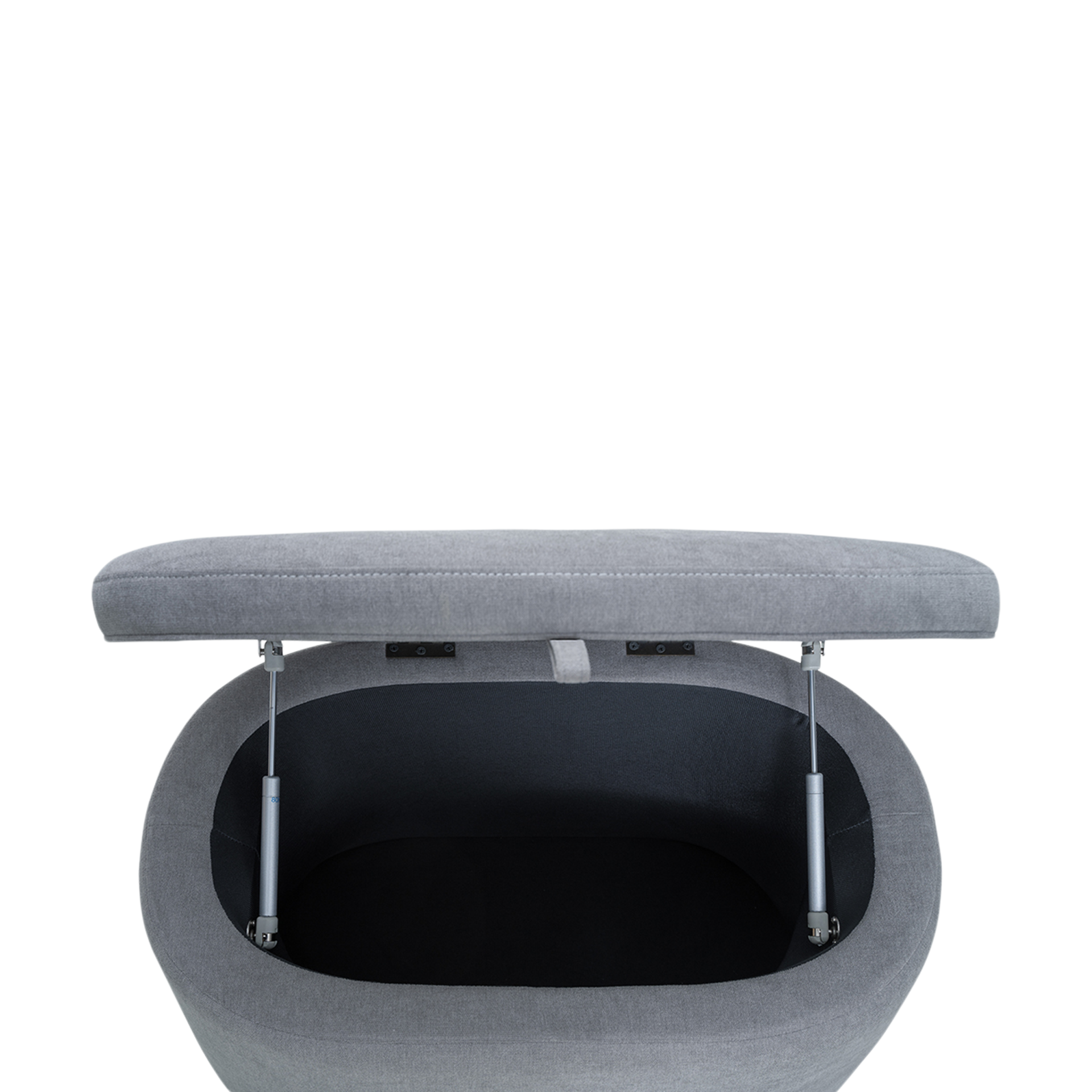 Nurture& The Storage Ottoman - Gray.