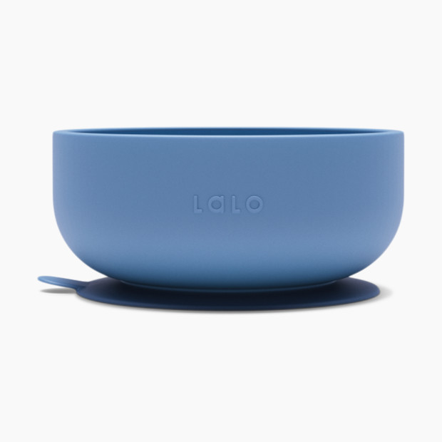 Lalo Suction Bowl - Blueberry, 1.