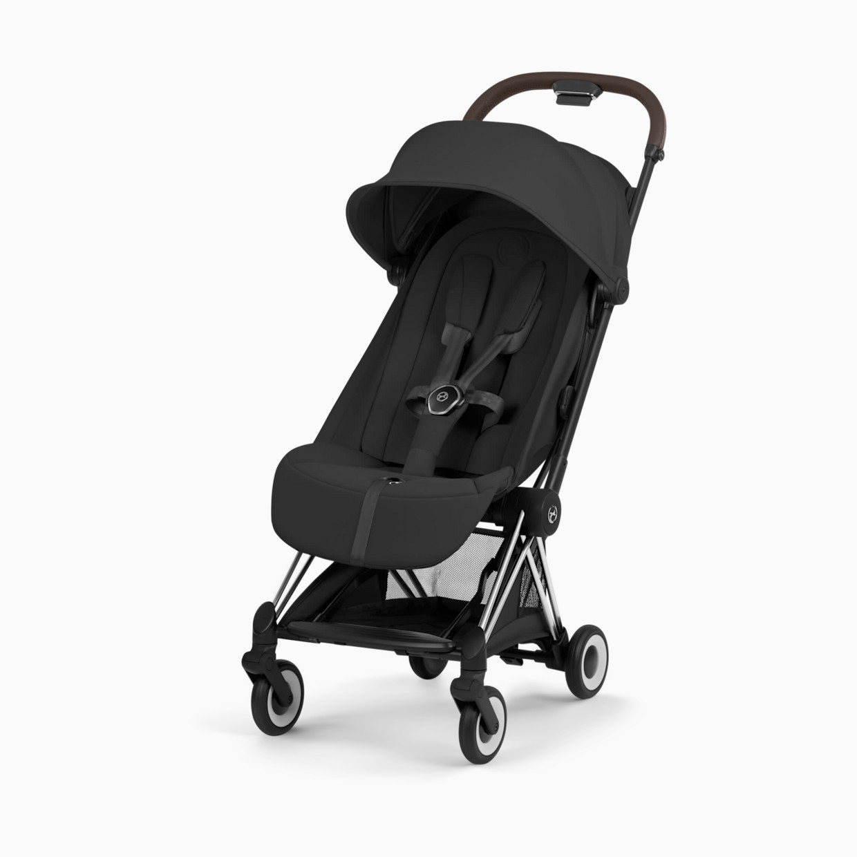 Cybex COYA Stroller - Style Collection - Chrome Frame/Sepia Black Lux Seat.