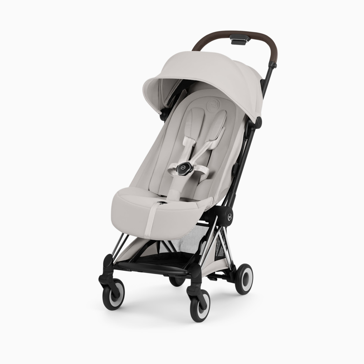 Cybex COYA Stroller - Style Collection - Chrome Frame/Sepia Black Lux Seat.