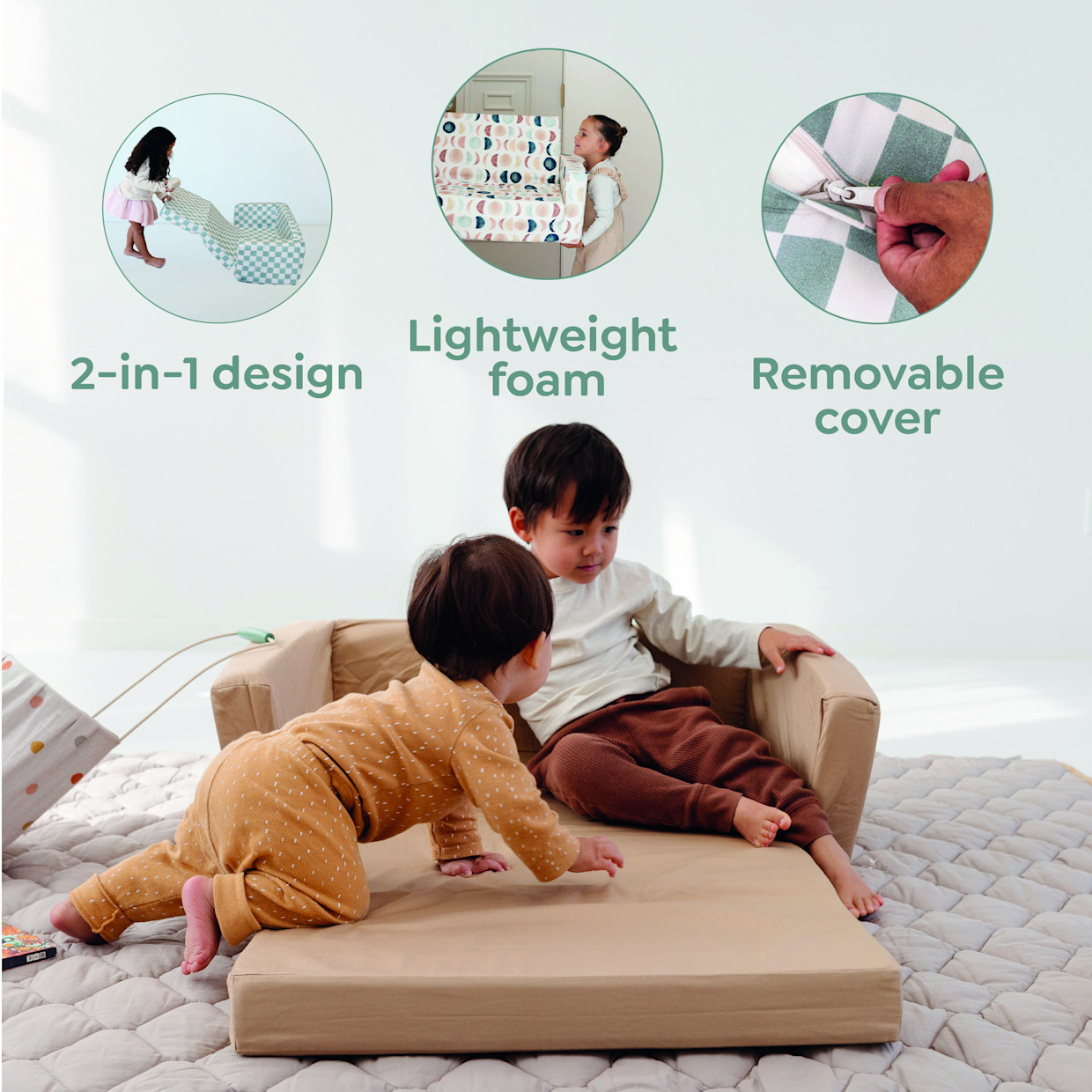 Toki Kids Play Couch - Mudcloth.