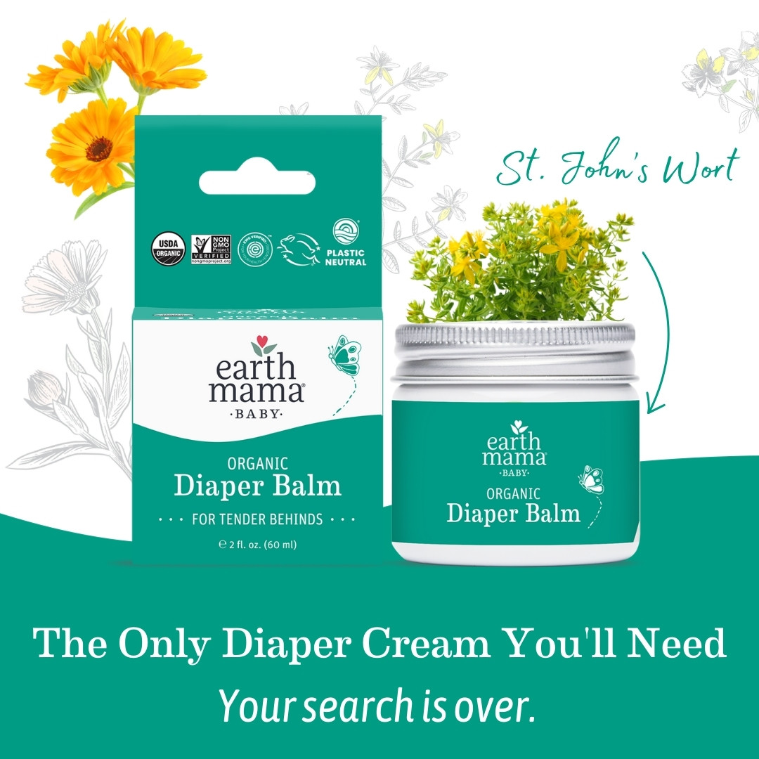 Earth Mama Organic Diaper Balm - 2 Fl Oz, 1.